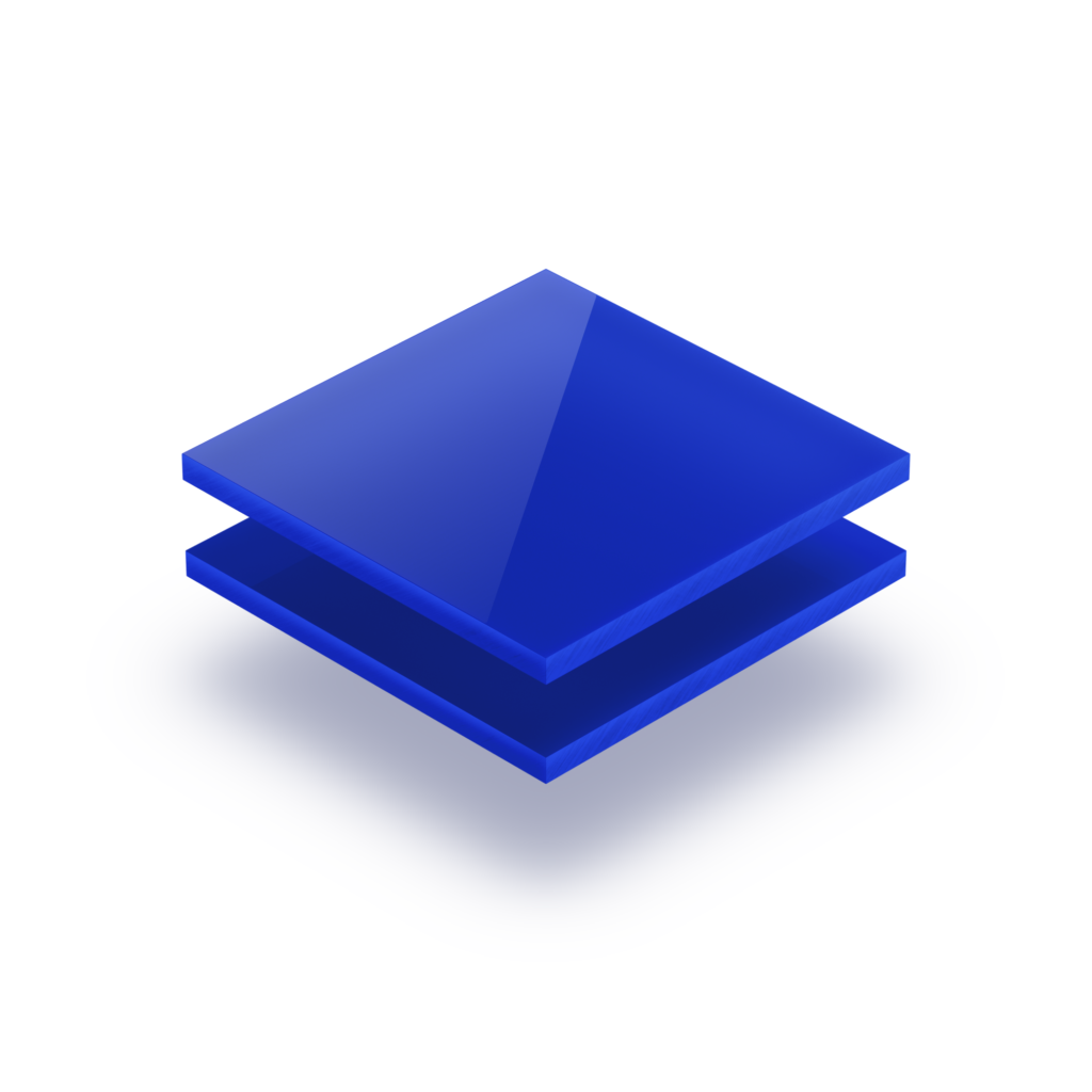 Plexiglass Bleu opale
